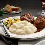 REAL Mashed Potatoes Served with Lamb Chop