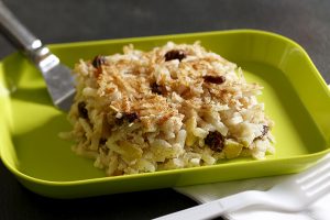 Plate of Hash Brown Pudding