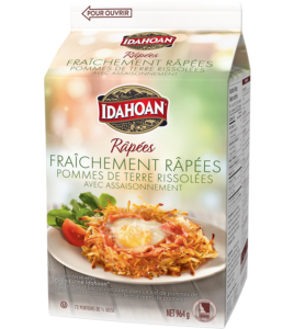 Idahoan® SHREDS Fresh Cut Hash Browns with Seasoning, 6/1.125 lb. ctns (Dual-Language) by Idahoan