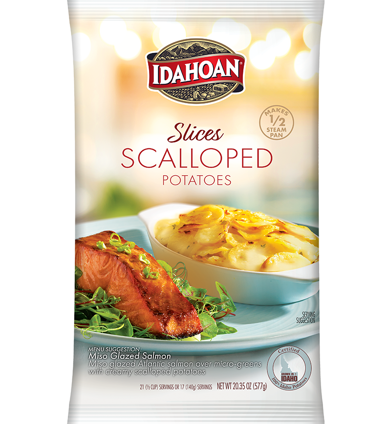Idahoan® SLICES Scalloped Potatoes, 12/20.35 oz. pchs