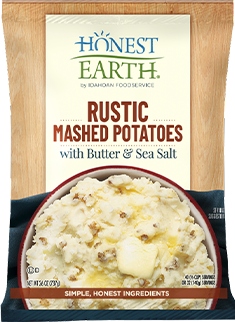 Honest Earth® Rustic Mashed Potatoes with Butter & Sea Salt, 8/26 oz. pchs
