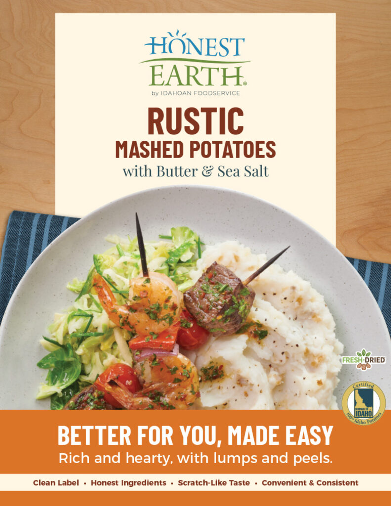 Idahoan Honest Earth Rustic Mashed Potatoes Sell Sheet
